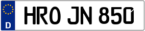 Trailer License Plate